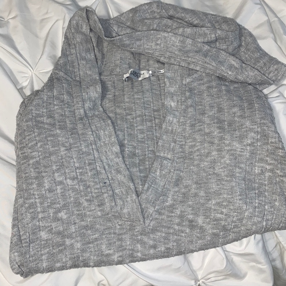 vneck ribbed sweater